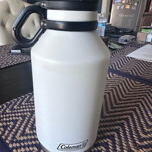 Coleman White Insulated Jug with Black Handle - 64 oz